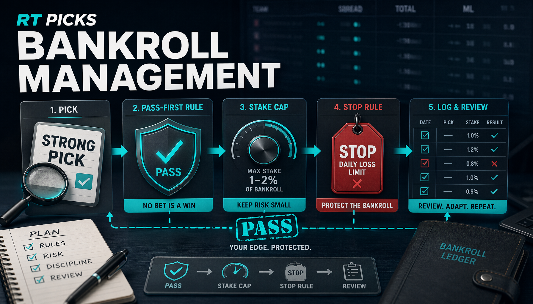 Bankroll Management Before You Tail Sports Picks infographic