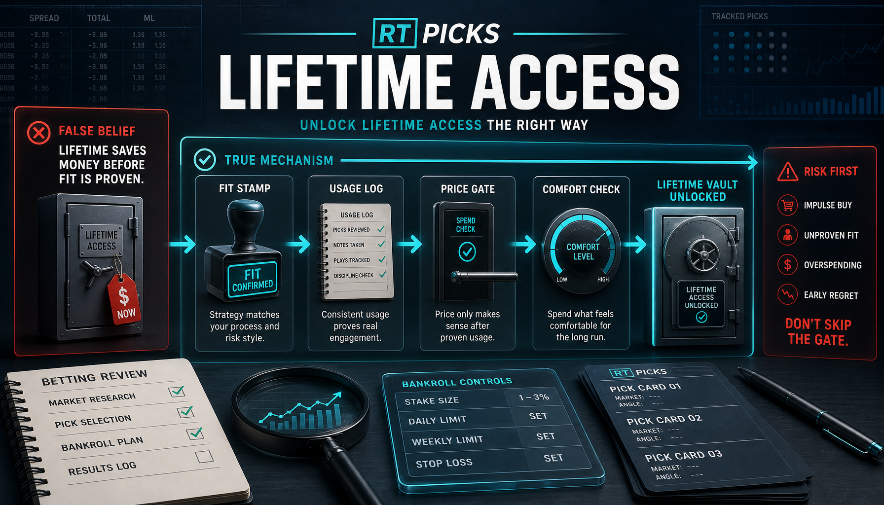 RT Picks Lifetime Access: When the $1,000 Option Is Rational infographic