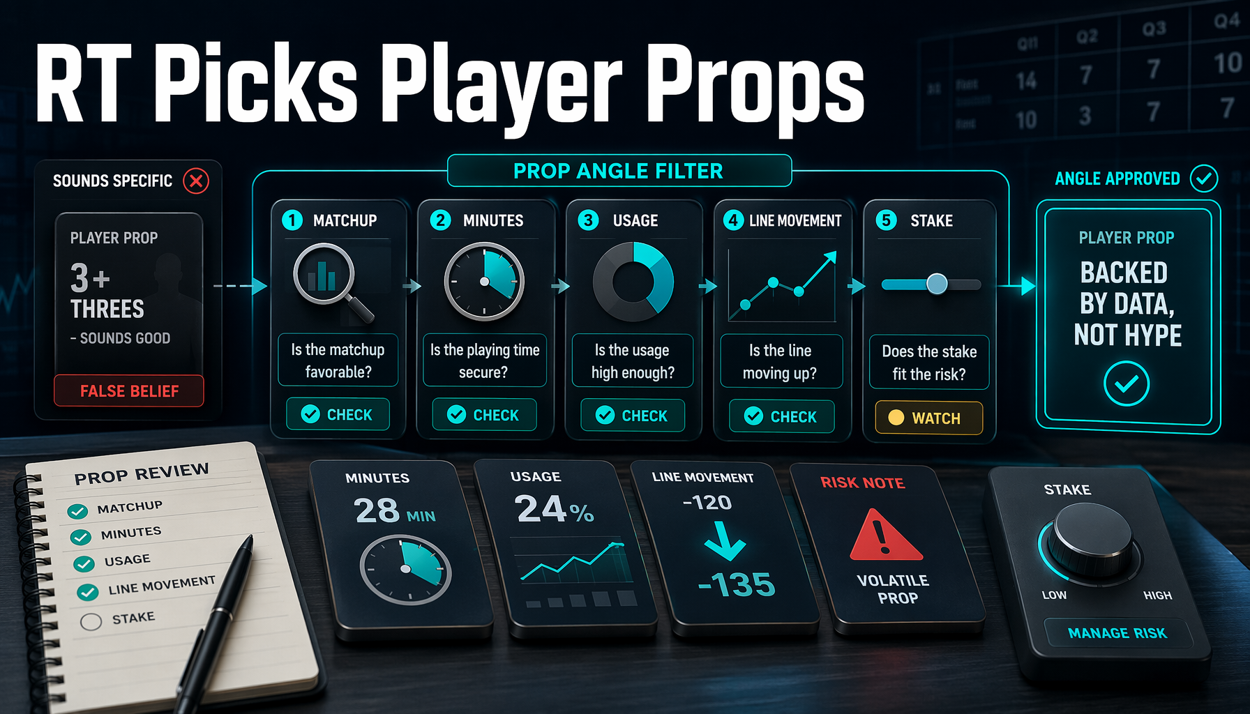 Using RT Picks for Player Props Without Blind Tailing infographic