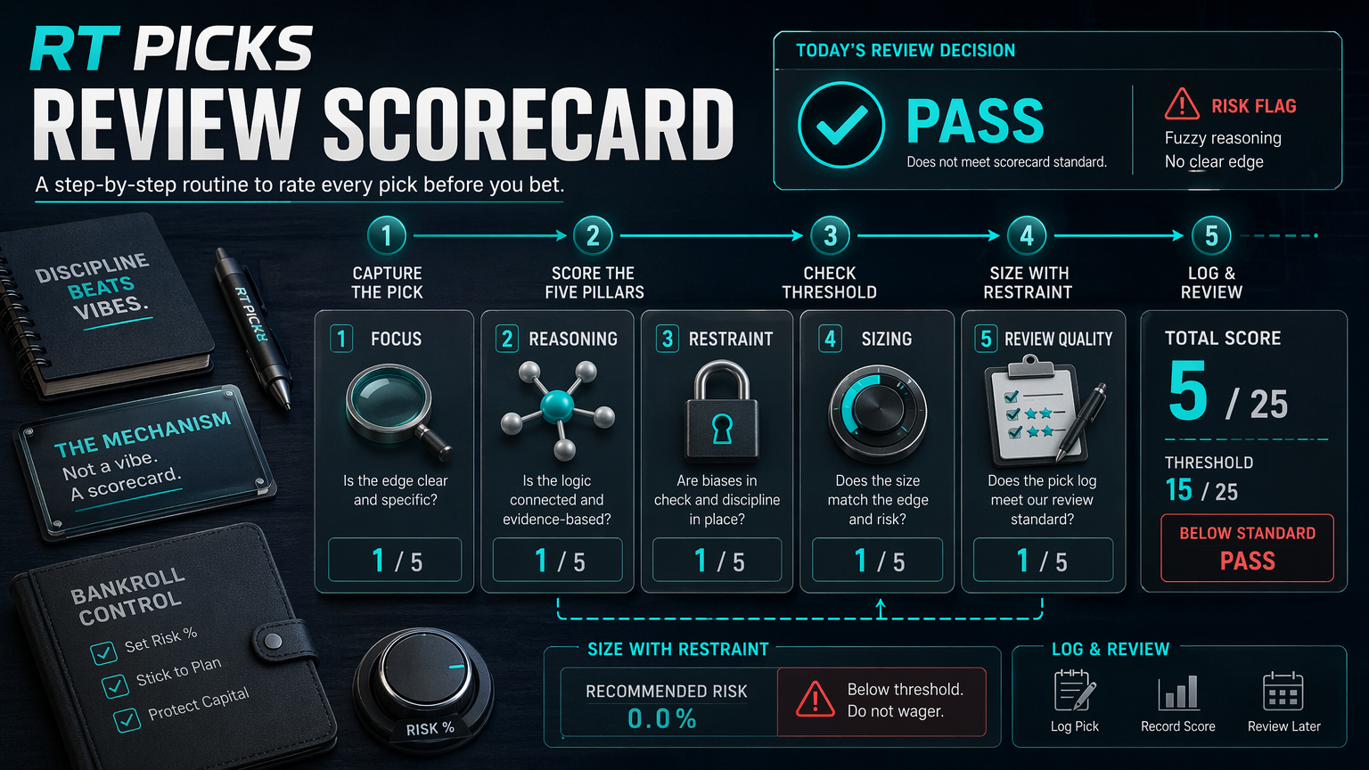 The RT Picks Review Scorecard: 10 Questions Before Renewal operating routine infographic