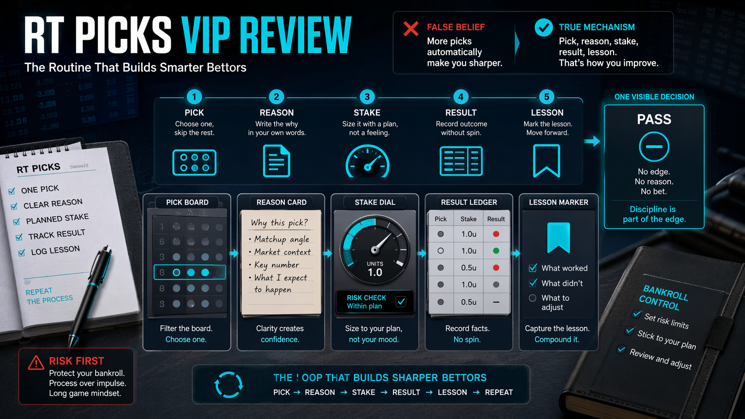 RT Picks VIP Review: What You Get Before You Join operating routine infographic